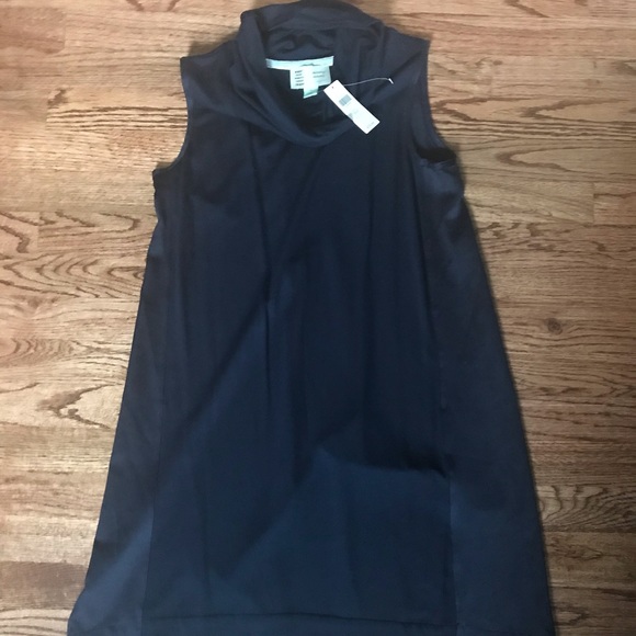 NWT Navy Anthropologie Cowl Neck Dress - Picture 4 of 7
